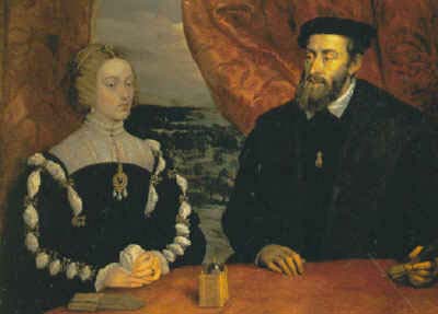 Charles Quint et son épouse Isabelle de Portugal